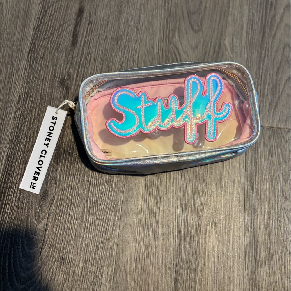 NWT Stoney Clover “Stuff” Small Pouch Pink/Holographic
